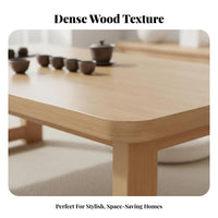 Foldable Design Collapsible Oval Table Space-Saving Oval Coffee Table Minimalist Design Household Furniture Portable for Small Apartment Residents, Families, Students, Living Room, Bedroom, Home Office, Playroom