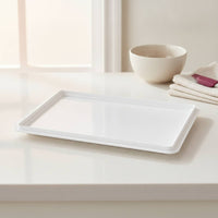 Rectangular Dough Box Lid Plastic Proofing Box Lid White Fitted for Bakers, Pizzerias, Home Cooks, Kitchen