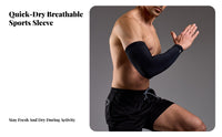 Compression Arm Sleeve High Arm Compression Sleeve Breathable for Athletes, Adults, Basketball, Running, Volleyball