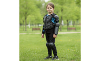 Vest with Guards Stiff-Cover Guarding Gear Set with Guards Zip-Front Vest for Kids, Balance Bike Riding, Motorcycle Training