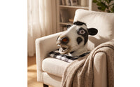 Bovine  Headpiece  Funny Cow Creature Head headpieceSize for Stage Performances