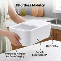 Rice Storage Container, Flour Cereal Storage Bin, Kitchen Grain Storage, Modern Kitchen Rice Storage Container, Storage Containers with Lid