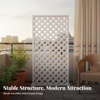 Wooden Lattice Fence Climbing Vine Support Weather-Resistant Climbing Plant Support Panel for Gardeners, Balcony