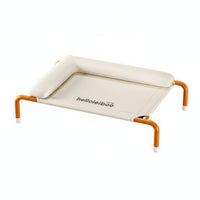 Removable and Washable Dog Cot with Pillow Moisture-Proof Raised Pet Lounger for Indoor