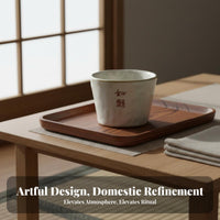 Retro Design Wabi-Sabi Coffee Cup Kiln-Fired Wabi Sabi Teacup Unique Texture for Minimalism Fans, Home Decor Enthusiasts, Cafe, Office, Desk
