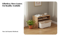 Rolling Under-Sink organizer Waterproof Cacontaineret Organizer With casters for Homeowners