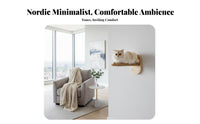 mounting surfaceMounted feline Climbing Rope Suction holder Mount 4-Step feline Stairway Built-in shreding Surface Pet Furniture for Apartment Dwellers, Indoor, Indoors