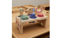 Wooden Pounding Bench Solid Construction Sorting Bench Develops Fine Motor Skills Wooden Learning Toy for Young Children