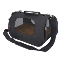 Ventilated Pet Carrier Bag with Shoulder Strap Mesh Pet Carrier with Shoulder Strap Multi-Entry Breathable for Small Pets, Kittens, Young Dogs, Travel, Vet Visits, Car Rides
