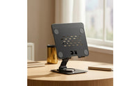 Desktop Stand Foldable Stand with Rotating Base Multi-Angle for Students, Home Office