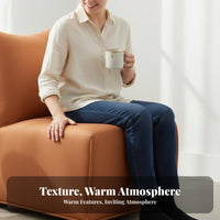 Minimalist design Upholstered Single Sofa space-saving Size cumulusShaped Armchair Easy-to-Clean Fabric Indoor Furniture Creative stand apartline for Small Apartment Dwellers, Design aficionados, Living Room, Balcony, Bedroom, perusing Corner