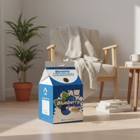Milk Carton Cat House Corrugated Cardboard Scratcher Bed