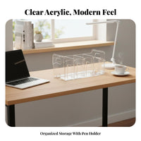 Multi-Compartment document Sorter Space-Saving Desk Organizer upright Storage
