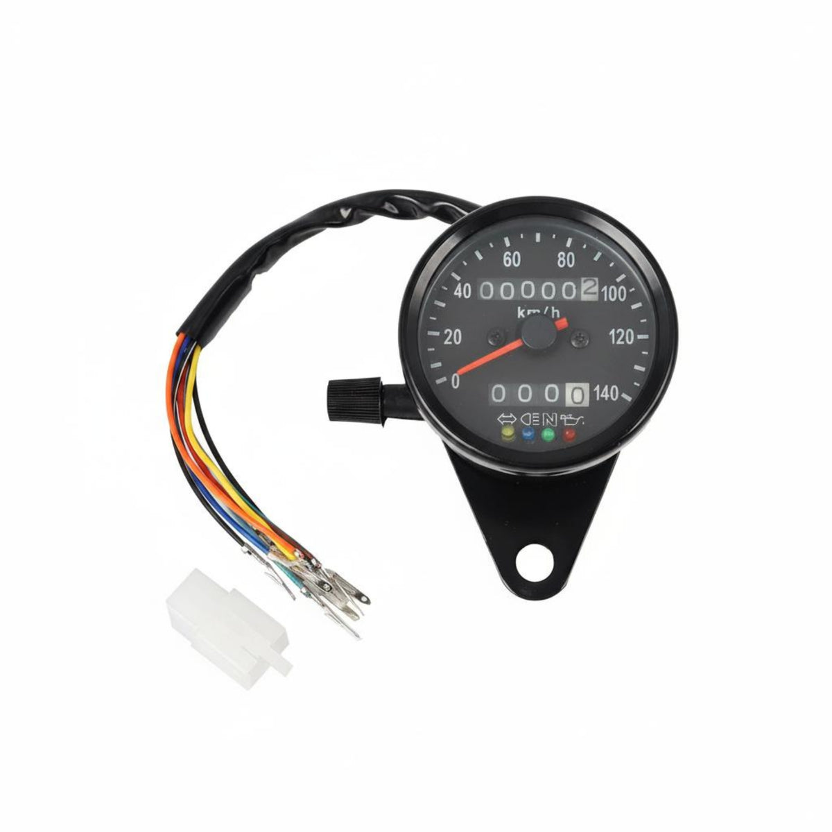 Retro Motorcycle Speedometer Multifunction Display Motorbike Odometer Gauge Custom Motorcycle Instrument Cluster 12V