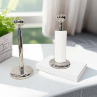 Stainless Steel Kitchen Roll Stand European Style Freestanding Paper Towel Holder for Living Room