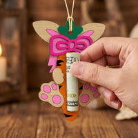 Wooden Easter Cute Creature Motif Easter Fastener Clip Sturdy Wood Bunny Holder for Kids, Family