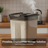 Moisture-Proof Rice Storage Container Large Capacity Airtight Rice Bin Safe for Kitchen Countertop