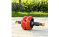 Abdominal Roller Wheel Non-Slip Fitness Wheel with double Wheels Portable Fitness Equipment for Beginners, Home Gym, Outdoor Workouts, Office