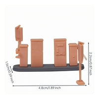 Parking Fee System Model Kit Molded Details Parking Gate Model Kit Garage Accessory Scenery Easy to Assemble