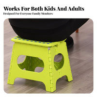 Foldable Design foldable Stool with grip Space-Saving Lightweight Packable Stool Easy to Carry Portable Furniture Stable frame for Children, Travelers, Outdoor, Camping, Indoor Use, Travel