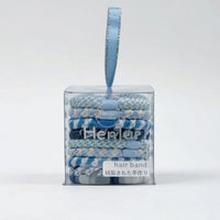 8 Pieces Braided Hair Ties Thick Ponytail Holders with Organizer Box Clear