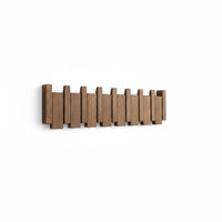 Folding Hooks Piano Key Hook Rail Space-Saving Piano Key Hook Rack Rounded Edges Wall Hanger Heavy-Duty for Design Enthusiasts, Homeowners, Entryway, Hallway, Mudroom, Bedroom