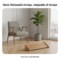 Angled Foot rest sturdy Wood Footrest Slanted Surface for Study Room, Adults