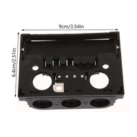 Easy to Install Wiring Socket Base Rectangular Burner Control Base Compact Sturdy for Electricians