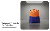 Large Drawstring Relocation Bag Water-Resistant Heavy Duty Relocation Bag Carry Handles Waterproof Utility Tote for Movers, Home Organizers, Dorm Room