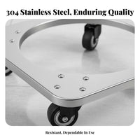 Rolling Gas container cart Multi-Functional Wheeled Planter Base Rustresistant