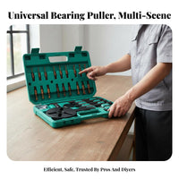 Wide Application Universal Pilot Bearing Puller High-Temperature Forged Internal Bearing Puller Set Long-Lasting Construction Mechanical Tool Carrying Case Included for Auto Technicians, Mechanics, Repair Professionals, Machinery Maintenance, Garage