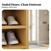 Space-Saving Multi-Layer Shoe Cabinet Easy Assembly Narrow Entryway Shoe Rack Sturdy and Long-Lasting Removable Shelves for Apartment Dwellers, Homeowners, Dorm Room, Small Areas, Hallway, Bedroom
