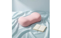 Contoured Memory Foam Rest Pillow Cloth Cover Office Rest Pillow Rounded Rectangular