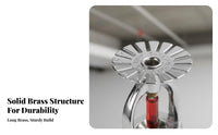 Fire Sprinkler Head 3C Certified 68 Degree Sprinkler Head Copper Alloy Construction Building Hardware