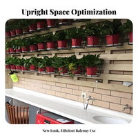 Railing Planter storage areaSaving floral Pot Stand Easy Installation for casement