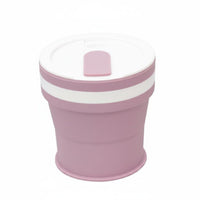 Heat Resistant Collapsible Water Cup Food Grade Silicone Travel Cup for Bathroom, Outdoor