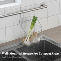 Ginger Garlic Storage Container Multi-Functional Hanging Storage Basket Space-Saving Kitchen Spice Basket for Pantry