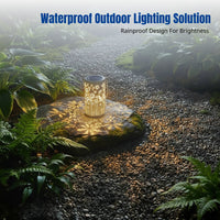Solar Butterfly Night Light, Waterproof Outdoor Garden Light, Patio, Lawn, Artistic Flower Outline, Ambience
