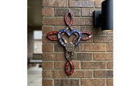 Heart Horseshoe Wall Decor Vintage Design Rustic Horseshoe Hanging Ornament