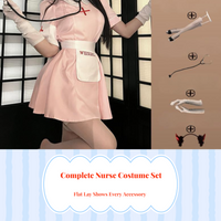 Halloween Nurse Cosplay, Short Skirt, Party, Youth