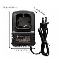 Wall-Powered Battery Charger Compact Cradle Battery Charger Rechargeable Portable for DIYers, Workshop, Garage