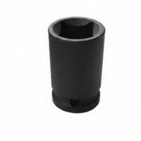 Shock-Resistant Resistant Double Square Socket CR-MO Steel 1/2 Inch Drive Socket Thickened Wall Power Tool Accessory Anti-Slip Design for Mechanics, Technicians, Auto Repair, Garage, Workshop