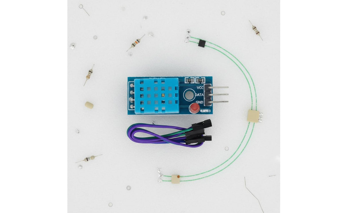 Digital Environmental Module Onboard Mounting Hole Temperature and Humidity Module Power Indicator LED Digital Temperature Humidity