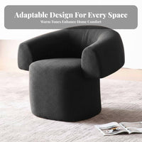 Light Luxury Upholstered Barrel Chair Signature design Indoor Seating Comfortable Modern Design for Homeowners, Adults, Readers, Living Room, Hotel, Lounge Area, Bedroom