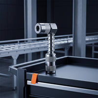 Right Angle Grease Nozzle Adapter Zinc-Plated for DIYers