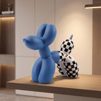 Balloon Dog Figurine Modern Balloon Dog Sculpture Creative for Art Lovers, Living Room, Bookshelf, Office