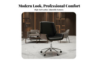 Managerial Armchair Effortless Rolling Casters Padded Rotating Task Chair Thick Padding Highrear Reinforcement for Students