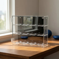 Dustproof Golf Ball Display Case Transparent Golf Ball Display Cabinet Acrylic 12-Slot for Collectors, Golfers, Game Room, Office, Shelf