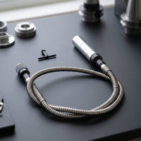 Metal Grinder Chuck Attachment Precision Flexible Shaft Chuck with Key Easy to Use Flexible Attachment High-Speed for Hobbyists, Workshops