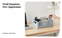 Compartmentalized Design Multi-Compartment organizer Space-Saving Desk Organizer Cluttercostless StatiA singlery Holder Minimalist & aesthetic for Office Workers, Professionals, Desktop, Dormitory, Study Room, School